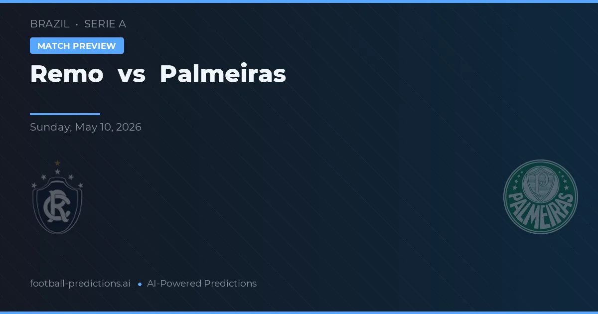 Remo vs Palmeiras — pronóstico y previa del partido
