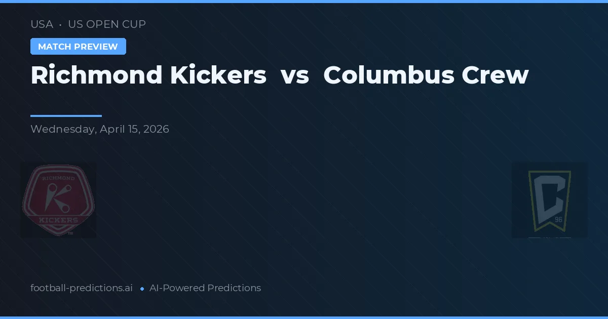 Richmond Kickers vs Columbus Crew — pronóstico y previa del partido