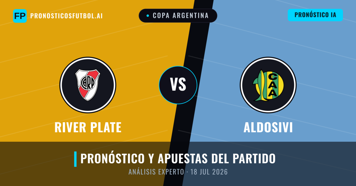 River Plate vs Aldosivi — pronóstico y previa del partido