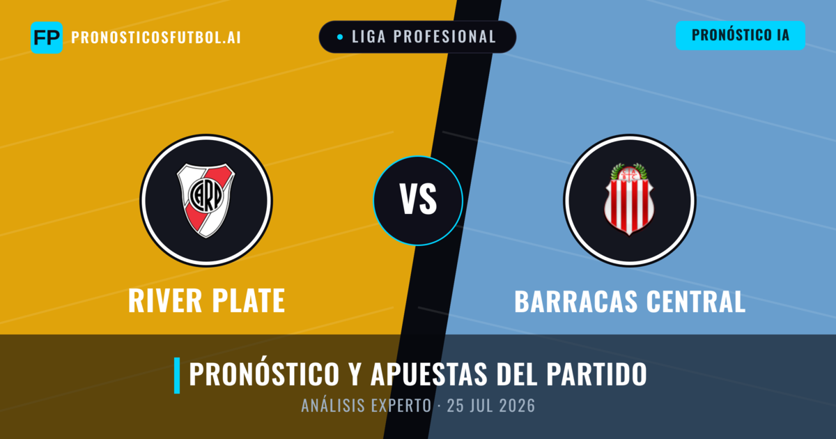 River Plate vs Barracas Central — pronóstico y previa del partido