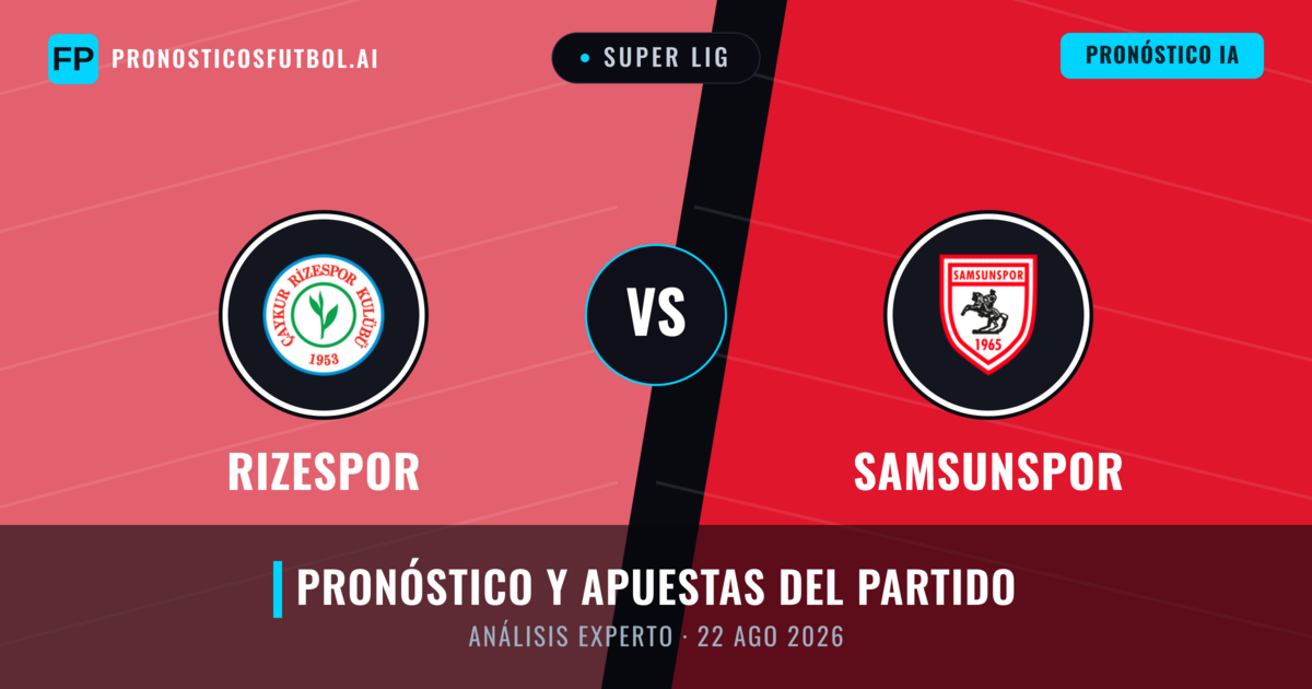 Rizespor vs Samsunspor — pronóstico y previa del partido