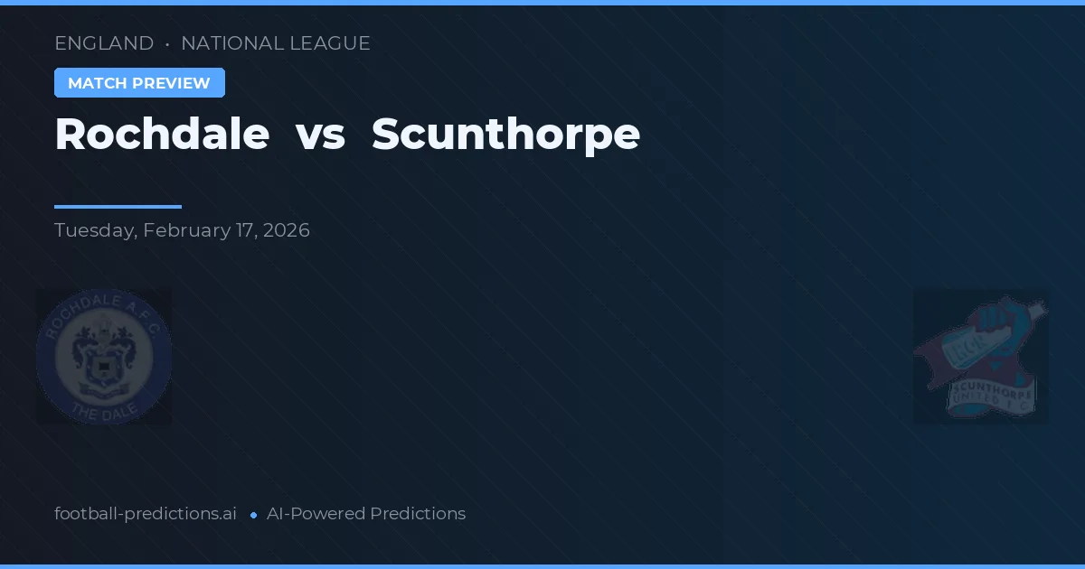 Rochdale vs Scunthorpe — pronóstico y previa del partido