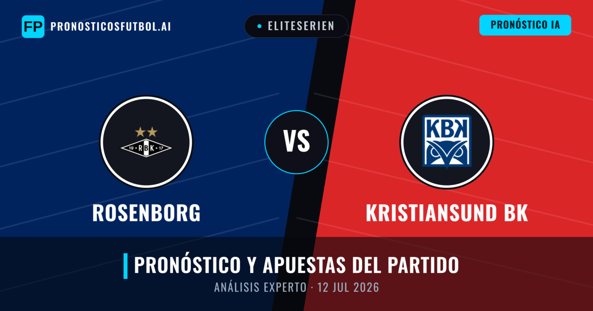 Rosenborg vs Kristiansund BK — pronóstico y previa del partido