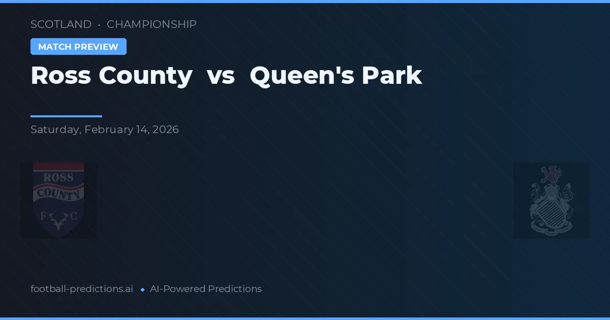 Ross County vs Queen's Park — pronóstico y previa del partido
