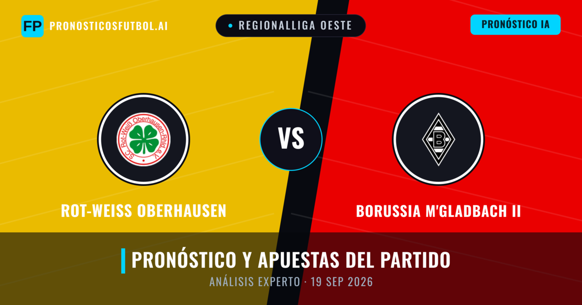 Rot-Weiß Oberhausen vs Borussia M'gladbach II — pronóstico y previa del partido