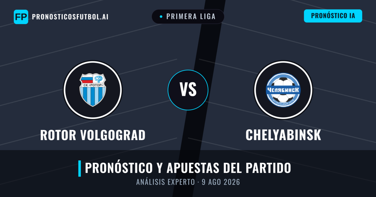 Rotor Volgograd vs Chelyabinsk — pronóstico y previa del partido