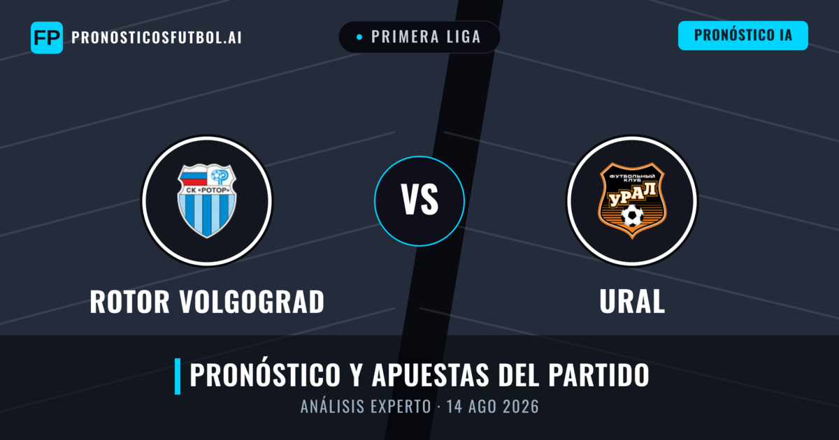 Rotor Volgograd vs Ural — pronóstico y previa del partido