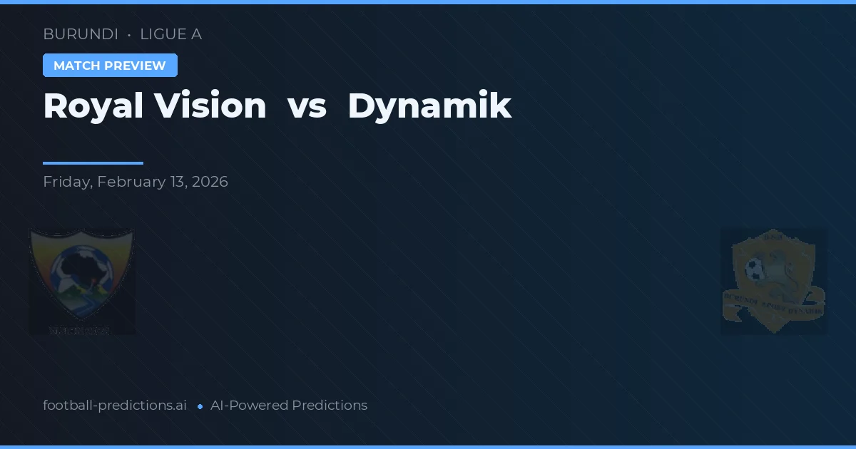 Royal Vision vs Dynamik — pronóstico y previa del partido