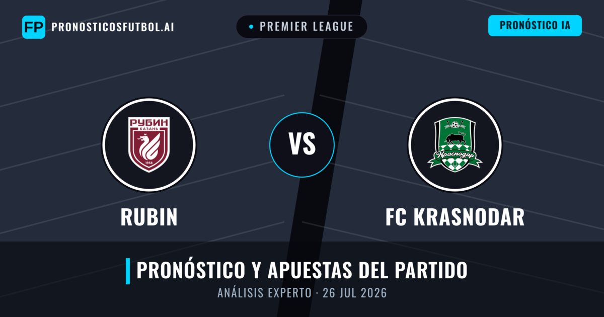 Rubin vs FC Krasnodar — pronóstico y previa del partido
