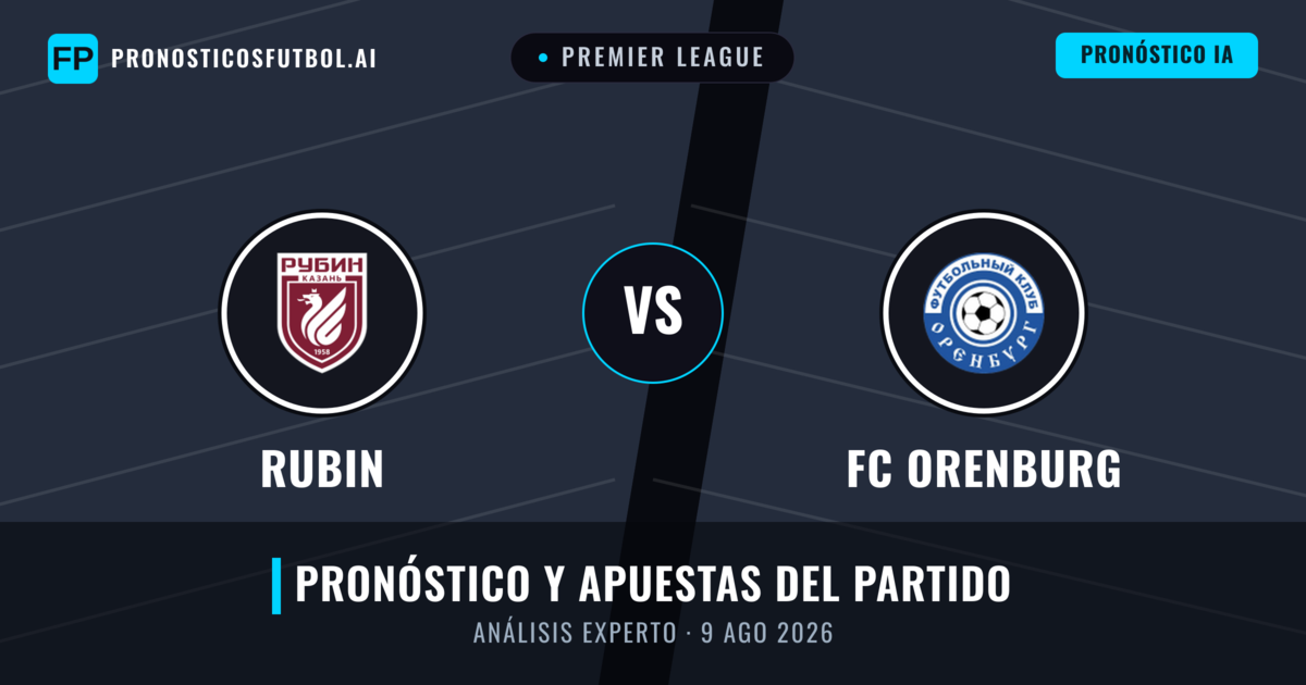 Rubin vs FC Orenburg — pronóstico y previa del partido