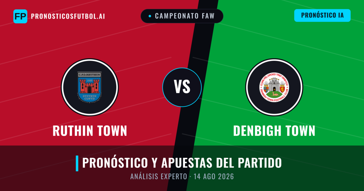 Ruthin Town vs Denbigh Town — pronóstico y previa del partido