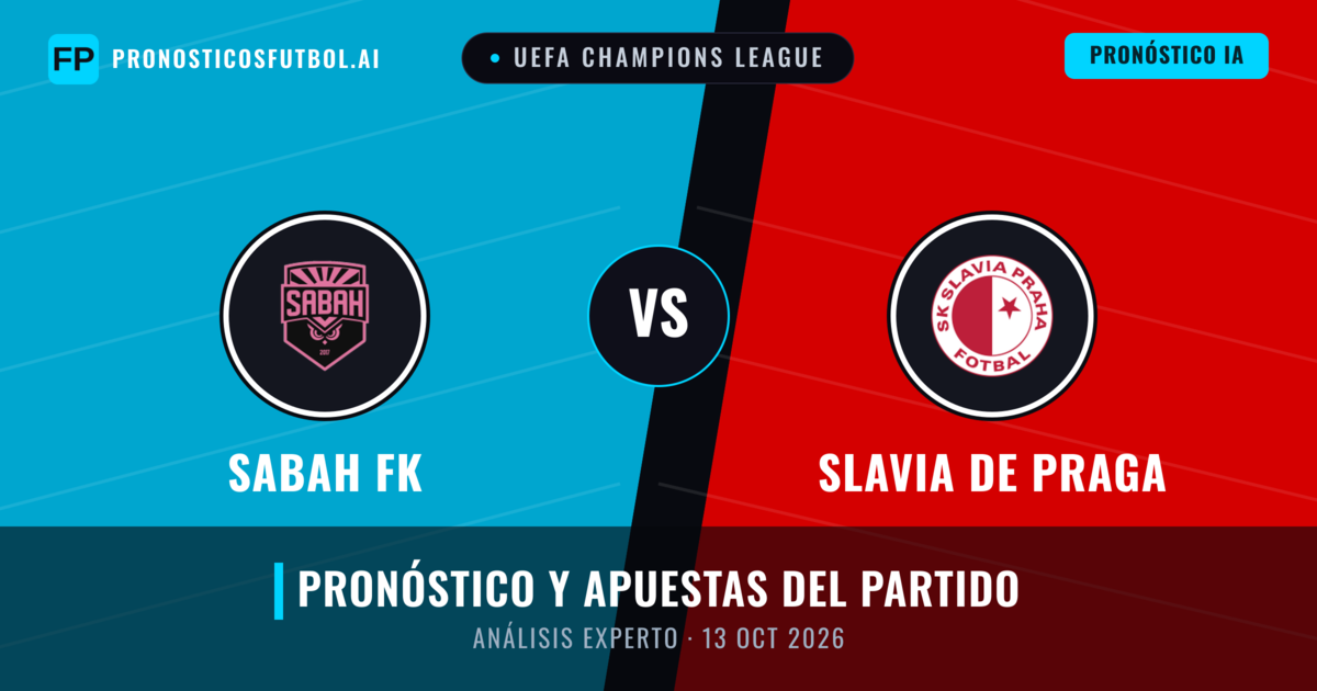 Sabah FK vs Slavia de Praga — pronóstico y previa del partido