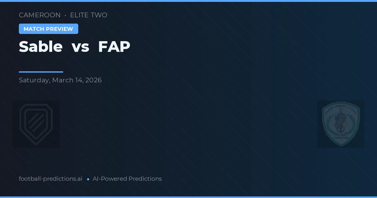 Sable vs FAP — pronóstico y previa del partido