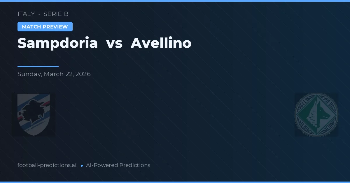 Sampdoria vs Avellino — pronóstico y previa del partido