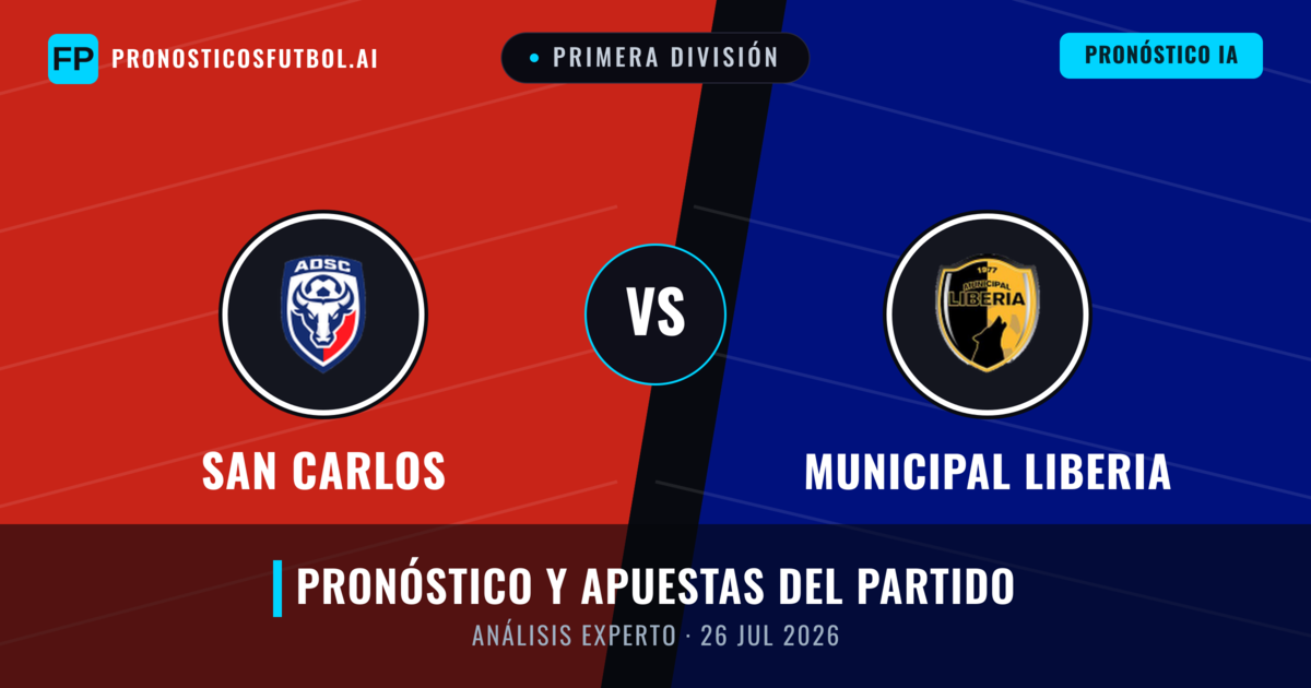 San Carlos vs Municipal Liberia — pronóstico y previa del partido