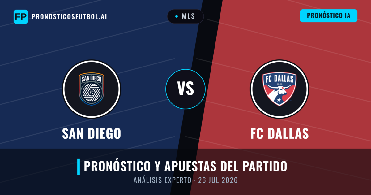 San Diego vs FC Dallas — pronóstico y previa del partido