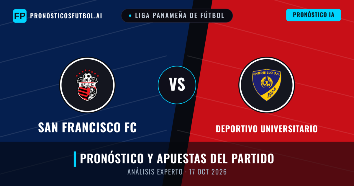 San Francisco FC vs Deportivo Universitario — pronóstico y previa del partido