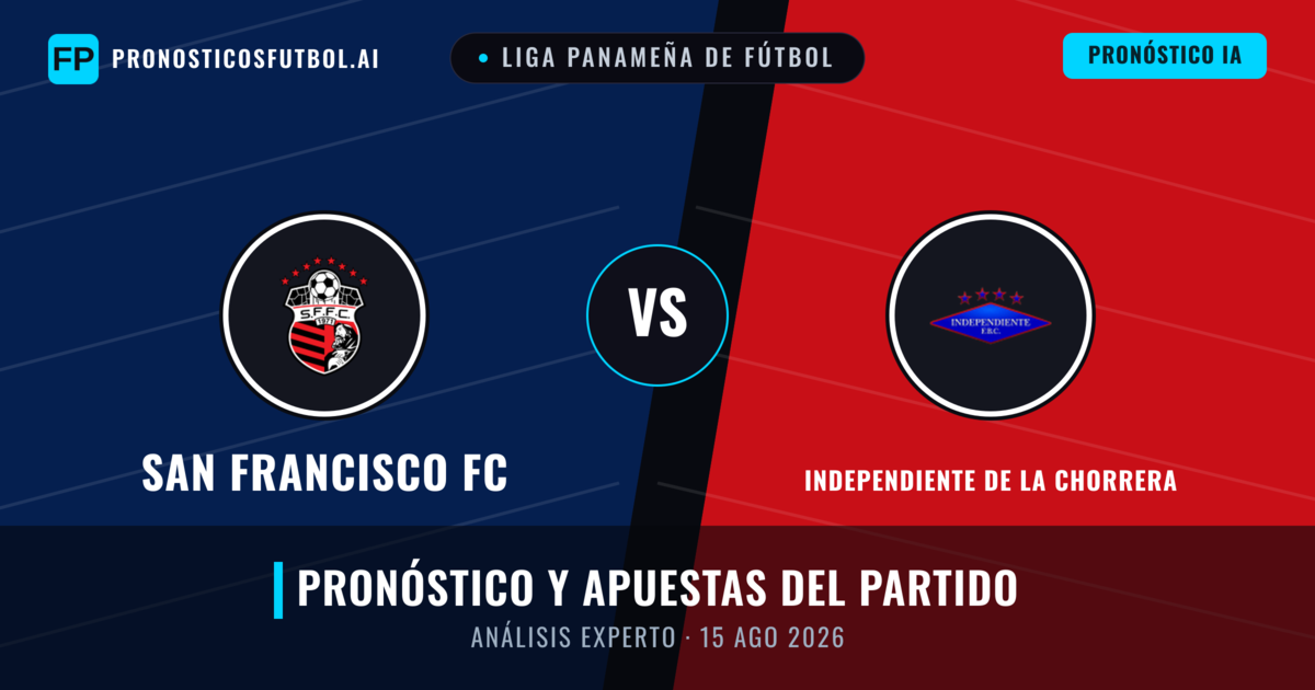 San Francisco FC vs Independiente de La Chorrera — pronóstico y previa del partido