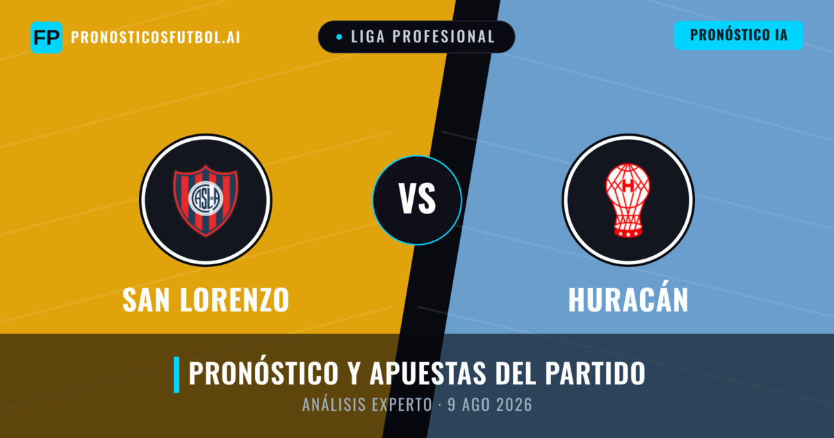 San Lorenzo vs Huracán — pronóstico y previa del partido