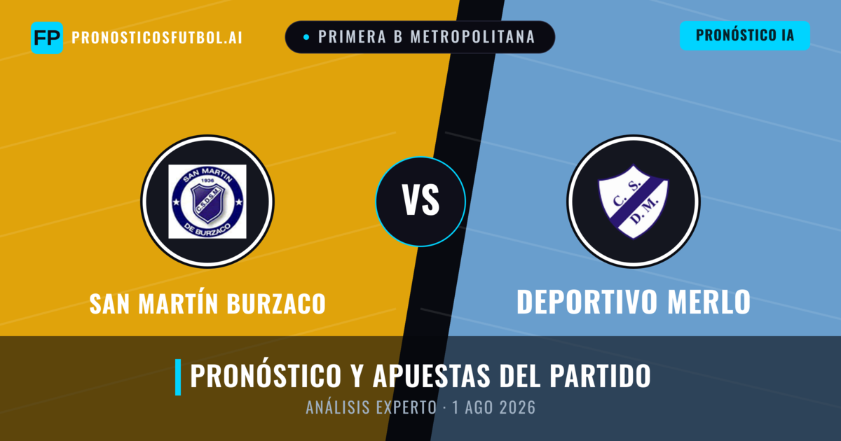 San Martín Burzaco vs Deportivo Merlo — pronóstico y previa del partido