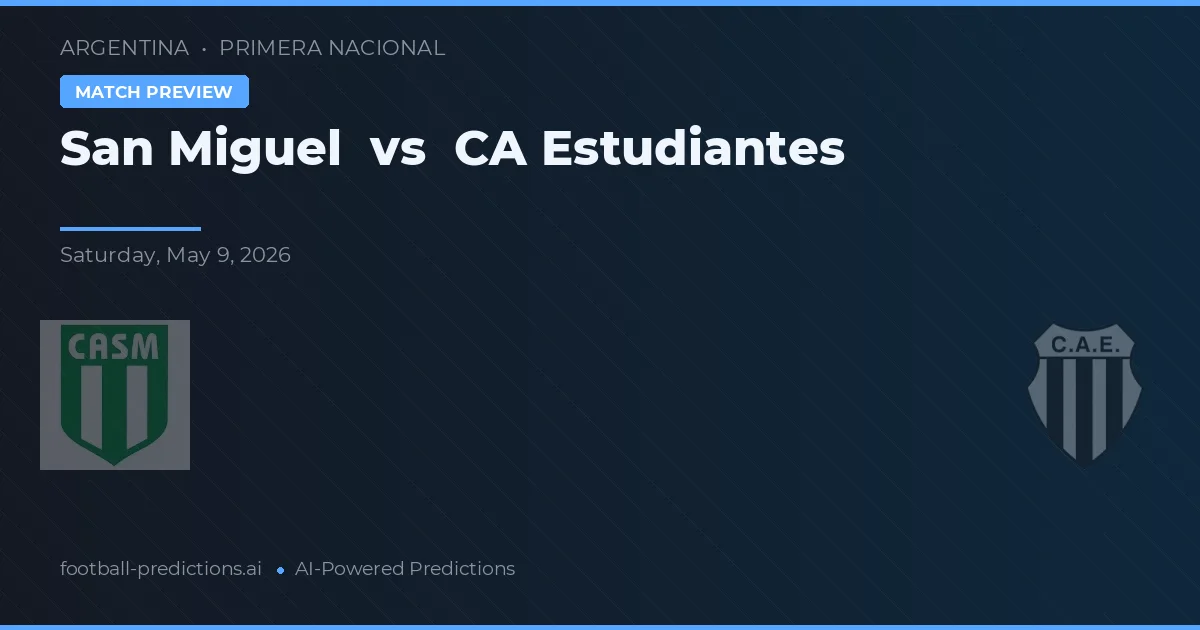 San Miguel vs Estudiantes de La Plata — pronóstico y previa del partido