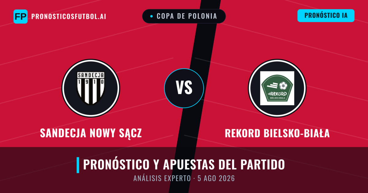 Sandecja Nowy Sącz vs Rekord Bielsko-Biała — pronóstico y previa del partido