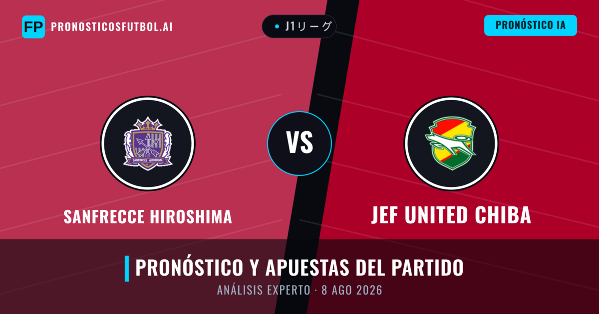 Sanfrecce Hiroshima vs JEF United Chiba — pronóstico y previa del partido