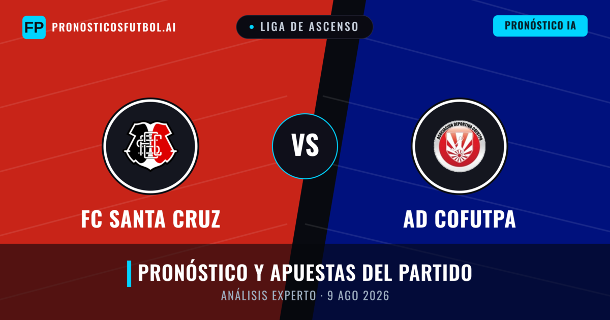FC Santa Cruz vs AD Cofutpa — pronóstico y previa del partido