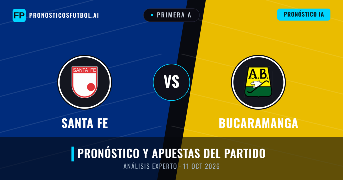 Santa Fe vs Bucaramanga — pronóstico y previa del partido