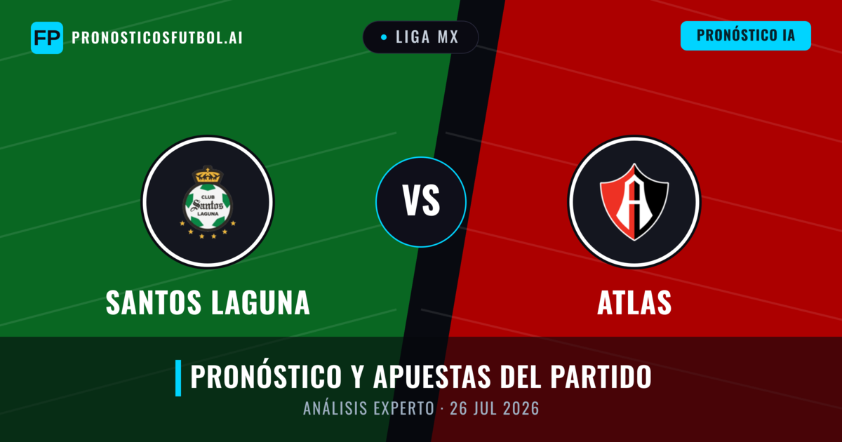 Santos Laguna vs Atlas — pronóstico y previa del partido