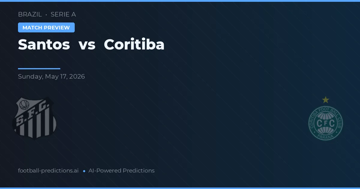 Santos vs Coritiba — pronóstico y previa del partido