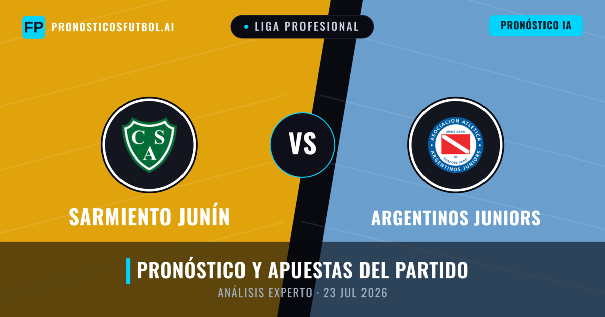 Sarmiento Junín vs Argentinos Juniors — pronóstico y previa del partido