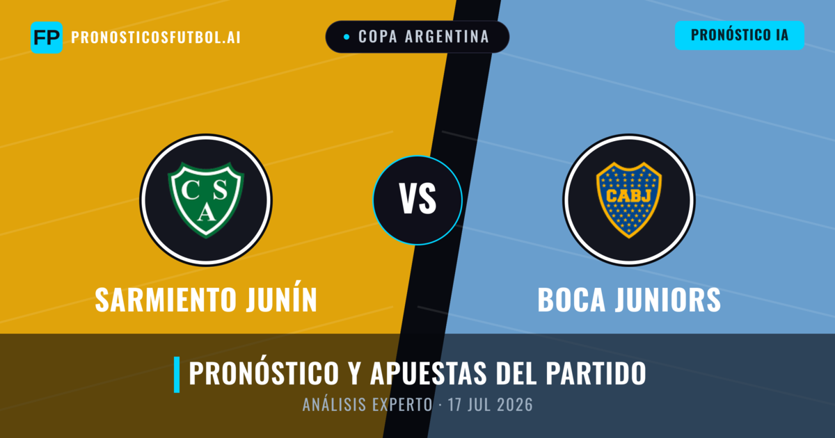 Sarmiento Junín vs Boca Juniors — pronóstico y previa del partido