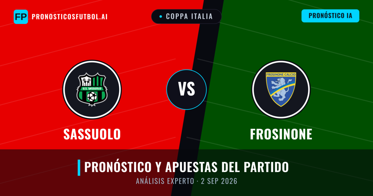 Sassuolo vs Frosinone — pronóstico y previa del partido