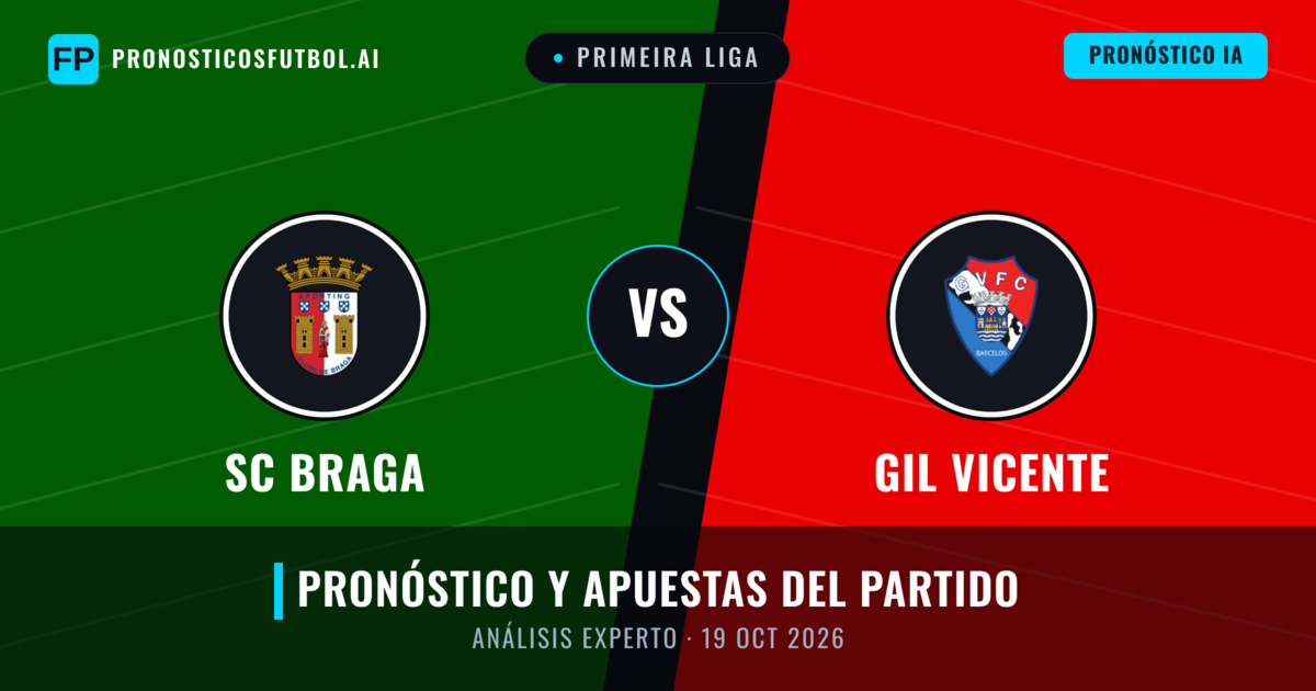 SC Braga vs GIL Vicente — pronóstico y previa del partido