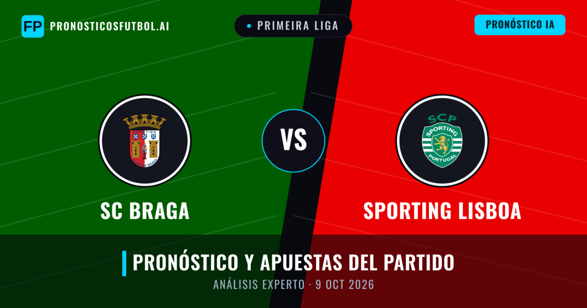 SC Braga vs Sporting Lisboa — pronóstico y previa del partido