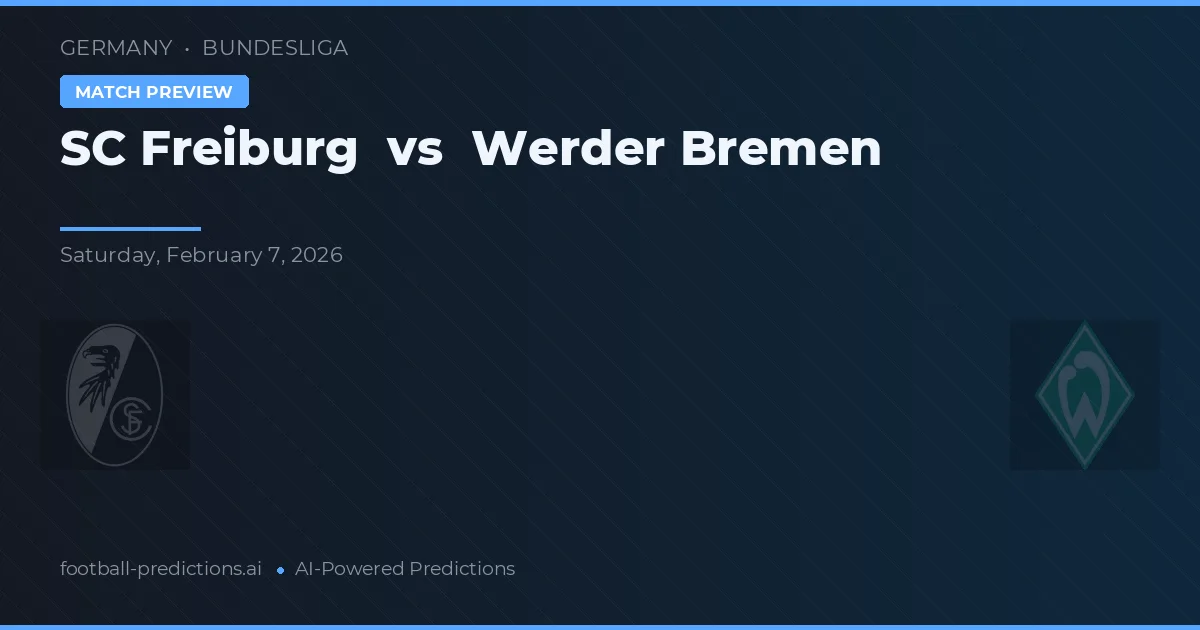 SC Freiburg vs Werder Bremen — pronóstico y previa del partido