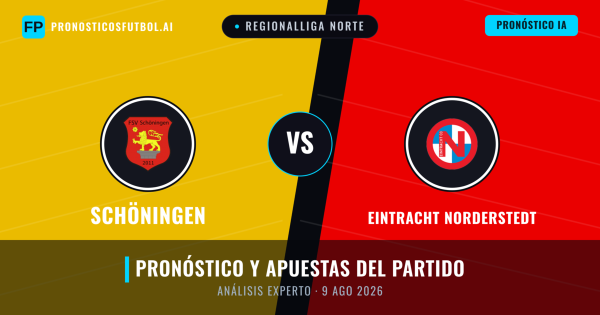 Schöningen vs Eintracht Norderstedt — pronóstico y previa del partido