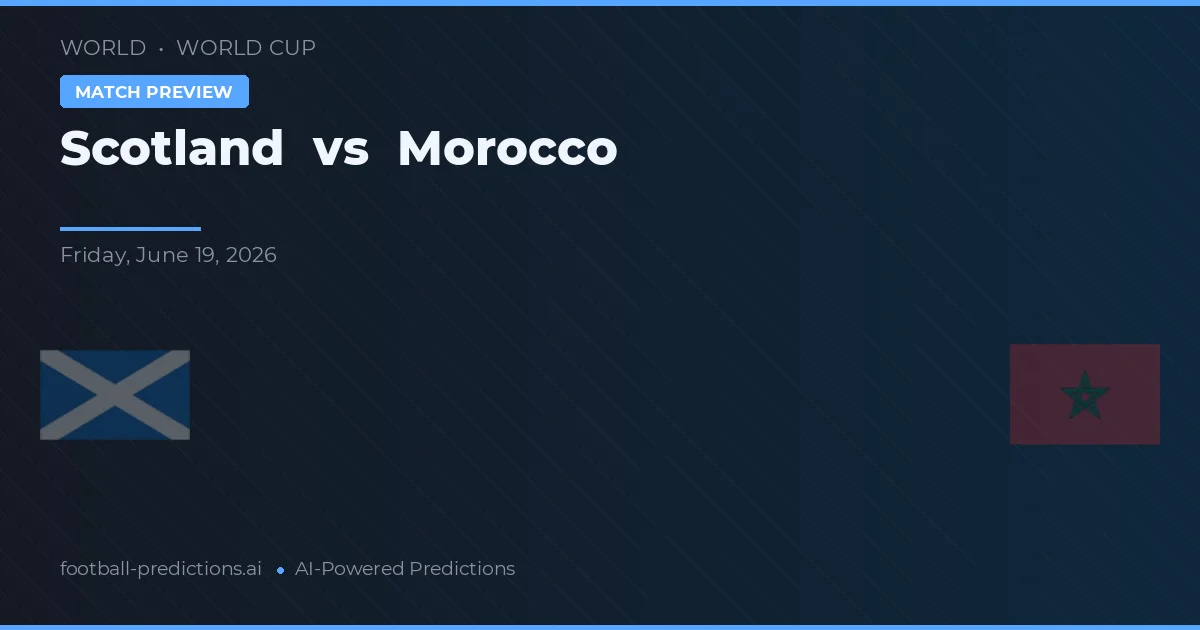 Escocia vs Marruecos — pronóstico y previa del partido