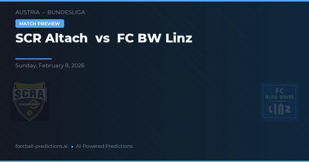 SCR Altach vs FC Linz — pronóstico y previa del partido