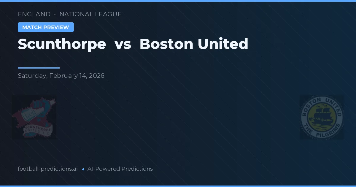 Scunthorpe vs Boston United — pronóstico y previa del partido