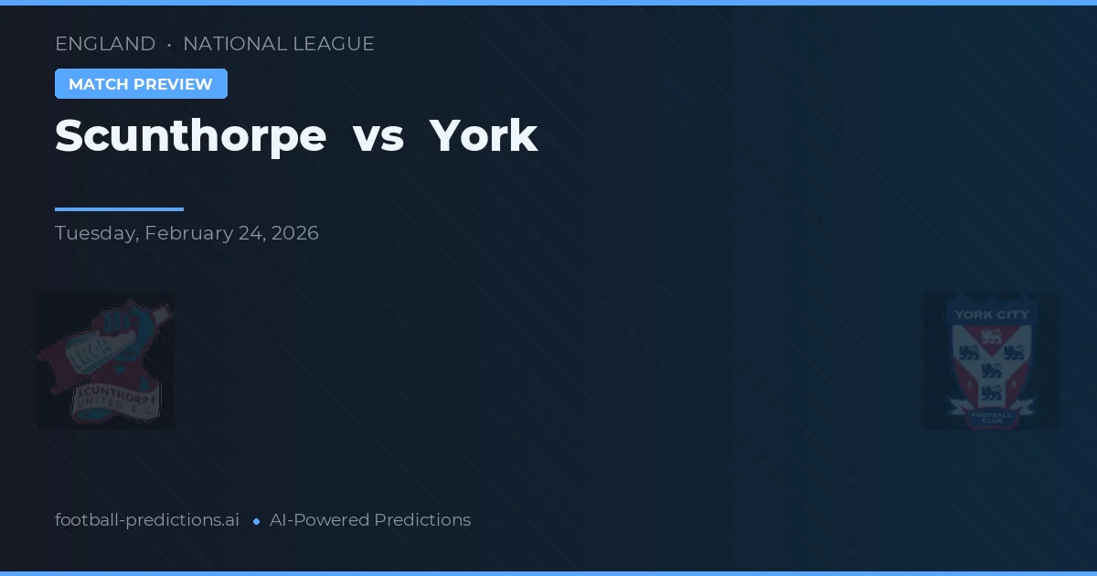 Scunthorpe vs York — pronóstico y previa del partido