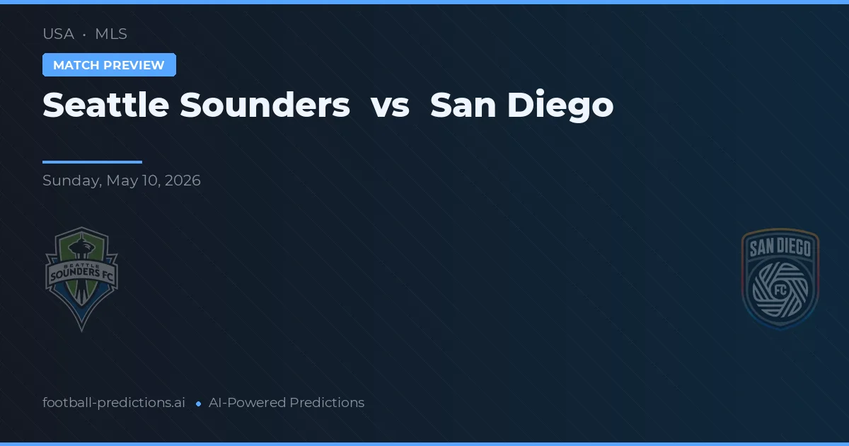 Seattle Sounders vs San Diego — pronóstico y previa del partido