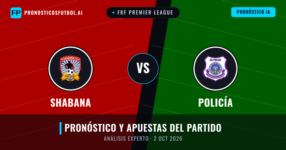 Shabana vs Policía — pronóstico y previa del partido