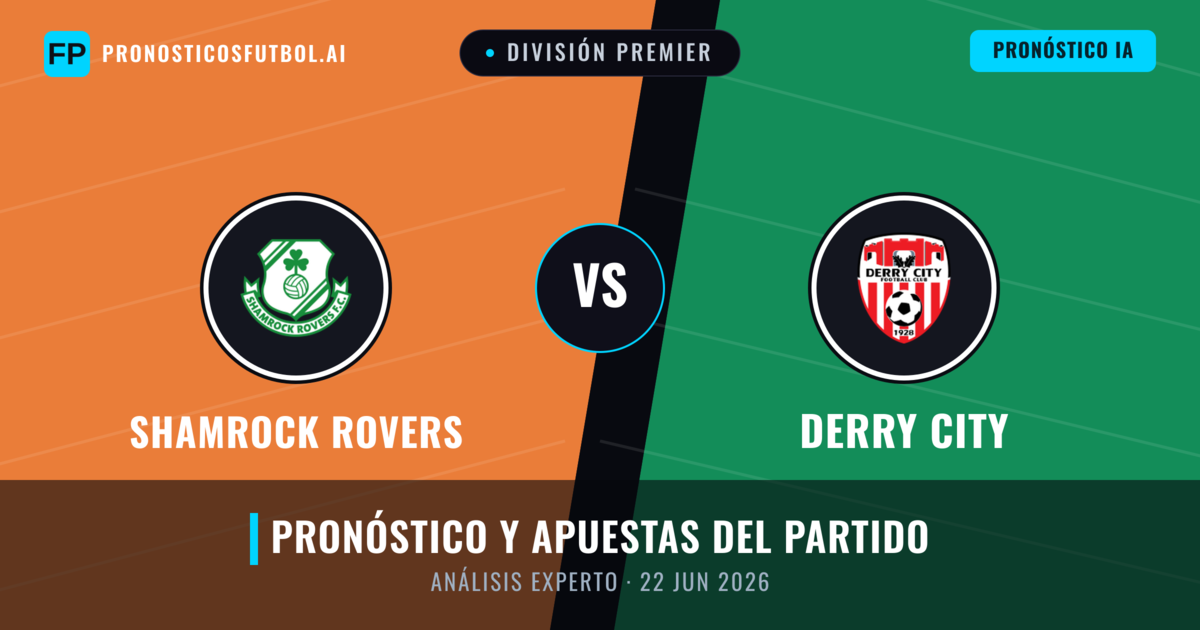 Shamrock Rovers vs Derry City — pronóstico y previa del partido