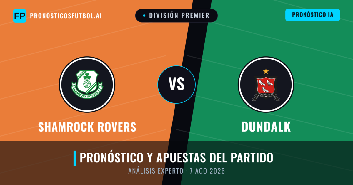 Shamrock Rovers vs Dundalk — pronóstico y previa del partido