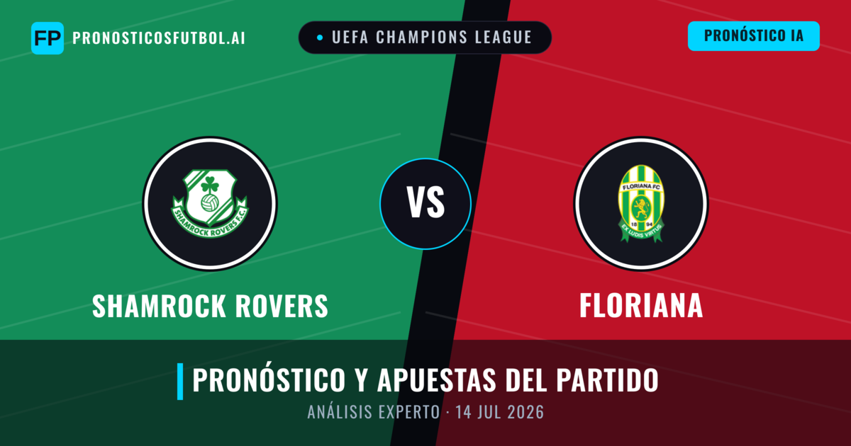 Shamrock Rovers vs Floriana — pronóstico y previa del partido
