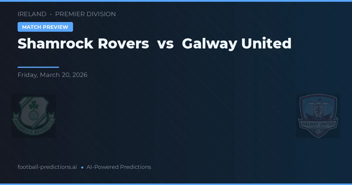 Shamrock Rovers vs Galway United — pronóstico y previa del partido