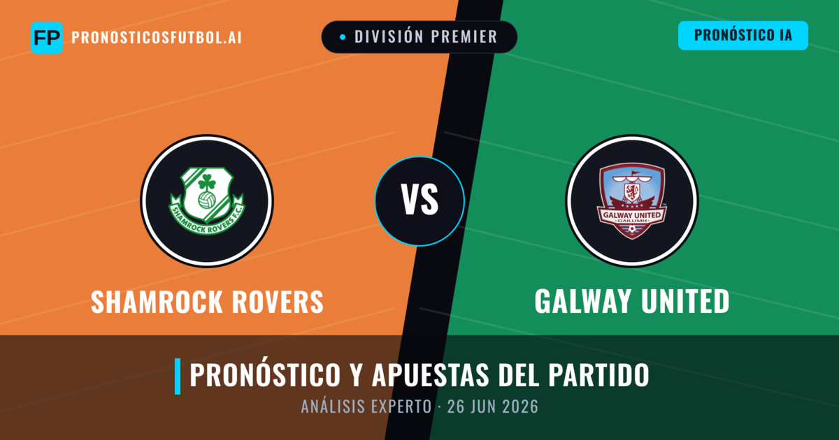 Shamrock Rovers vs Galway United — pronóstico y previa del partido