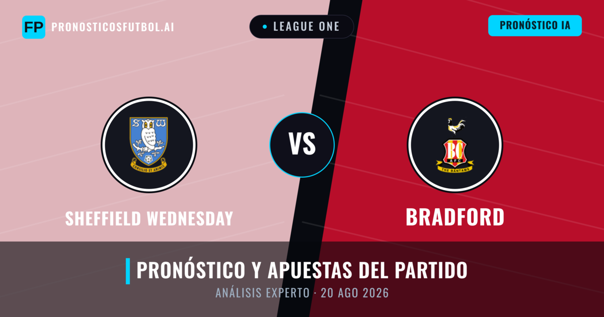 Sheffield Wednesday vs Bradford — pronóstico y previa del partido